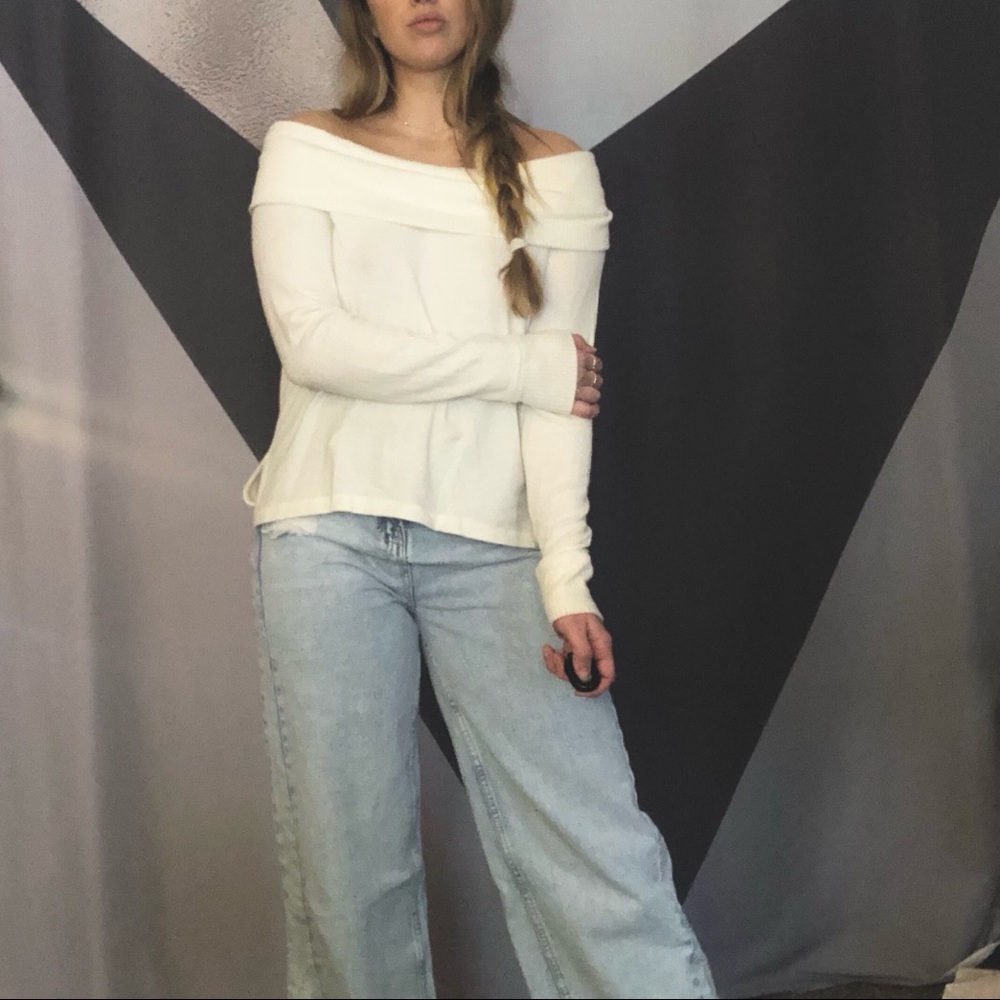 Abercrombie Off The Shoulder Sweater